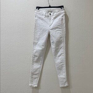 American Eagle Outfitters High Rise White Jeans